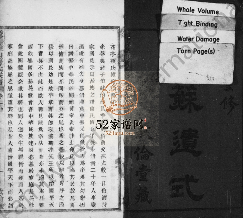 1936年续修暨阳盘山蒋世宗谱[28卷]浙江诸暨 临安敦伦堂电子版族谱下载