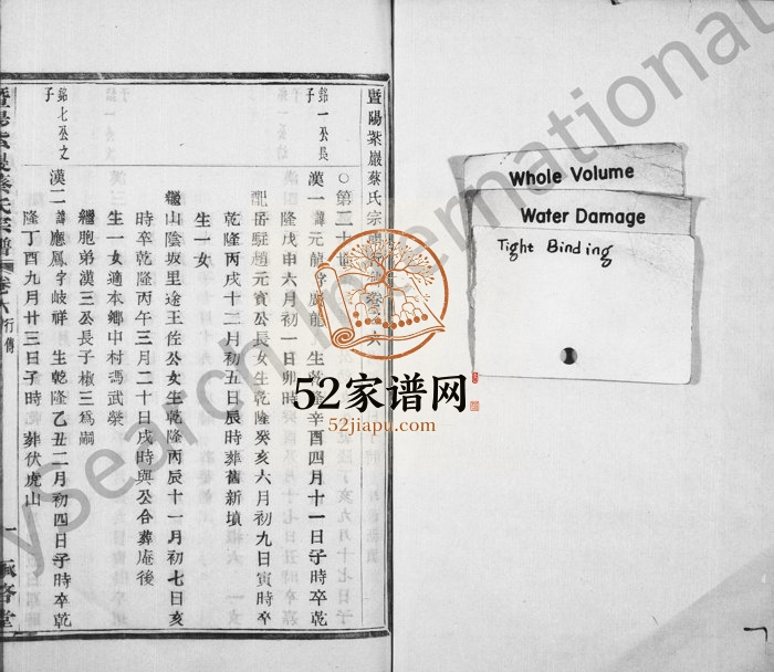 1918年修暨阳紫岩蔡氏宗谱[6卷]浙江诸暨承启堂蔡姓电子版族谱下载