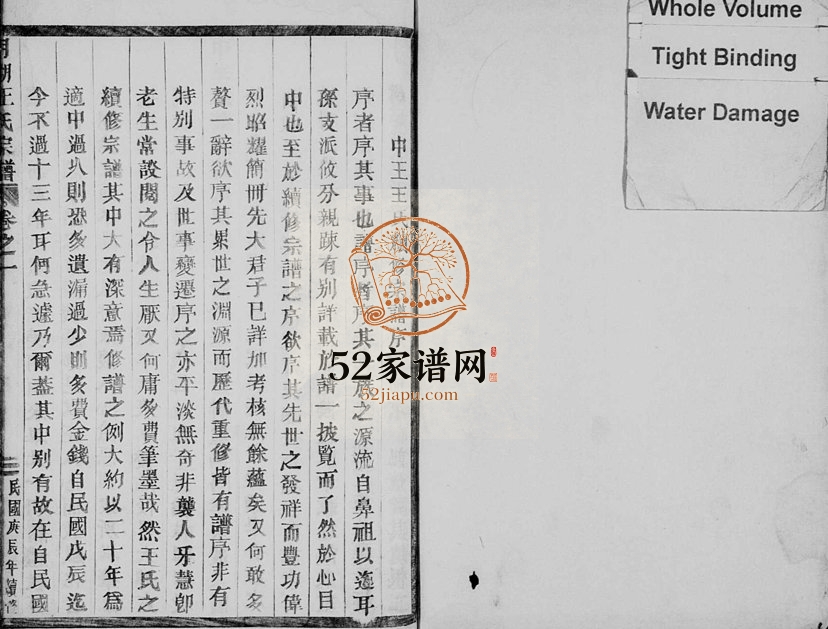 1940年修月湖王氏宗谱[6卷]浙江缙云王姓电子版族谱下载