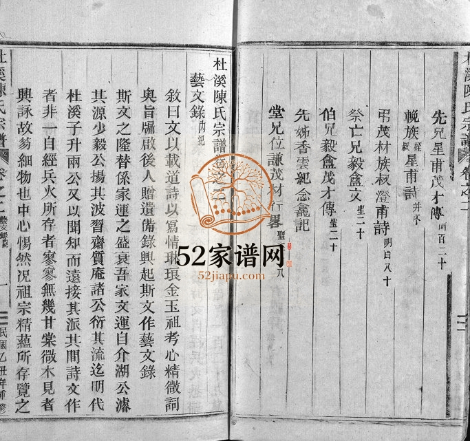 1947年修杜溪陈氏宗谱[24卷首1卷]浙江永康陈姓电子版族谱下载