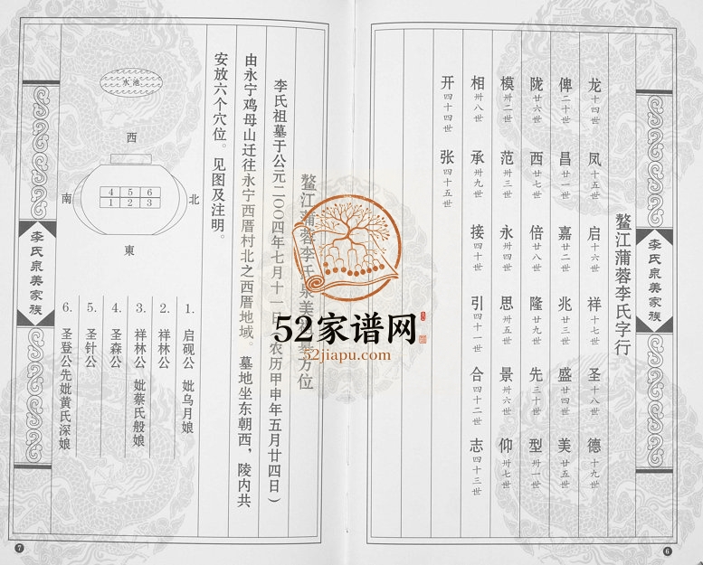 2012年修蒲蓉李氏泉美家族族谱[不分卷]浙江平阳李姓电子版家谱下载