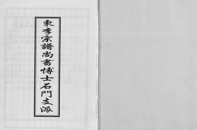 2004年重修东李宗谱尚书博士石门支派 浙江金华 东阳李姓电子版族谱下载