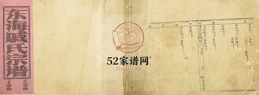 1945年重修东海戚氏宗谱 浙江金华戚姓电子版族谱下载