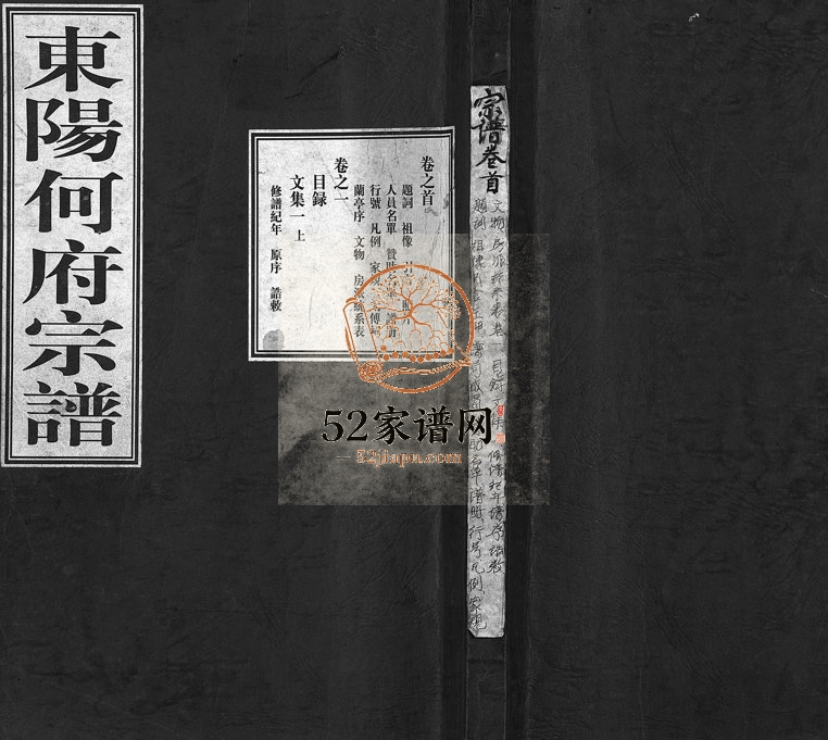 2001年重修东阳何府宗谱[46卷首1卷附2卷]浙江何姓电子版族谱下载