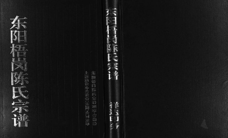 2003年重修东阳梧岗陈氏宗谱[6卷]浙江陈姓电子版族谱下载