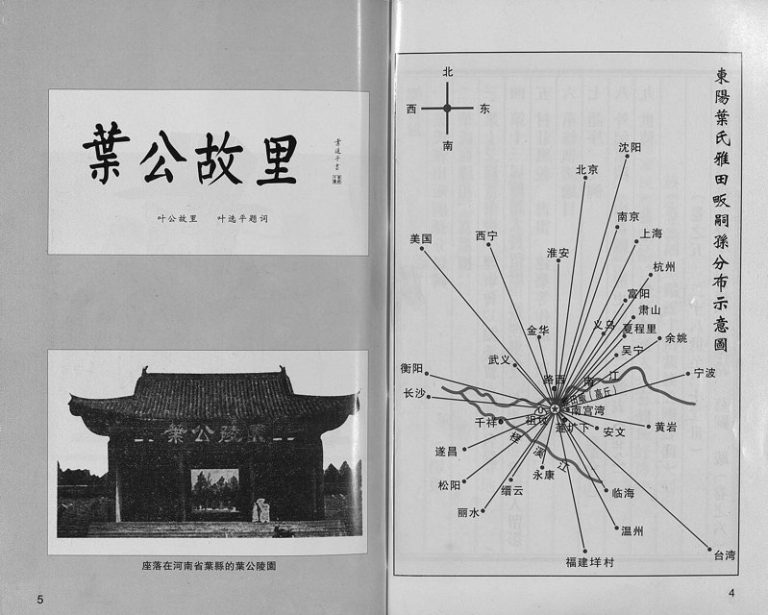 2006年重修东阳叶氏宗谱[6卷]浙江 磐安叶姓电子版族谱下载