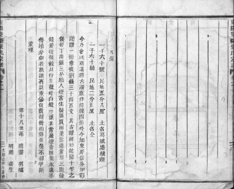 1879年重修东阳双塘张氏宗谱[5卷]浙江张姓电子版族谱下载