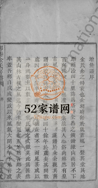 1904年修柳巷金氏房谱[不分卷]浙江青田树德堂金姓电子版族谱下载