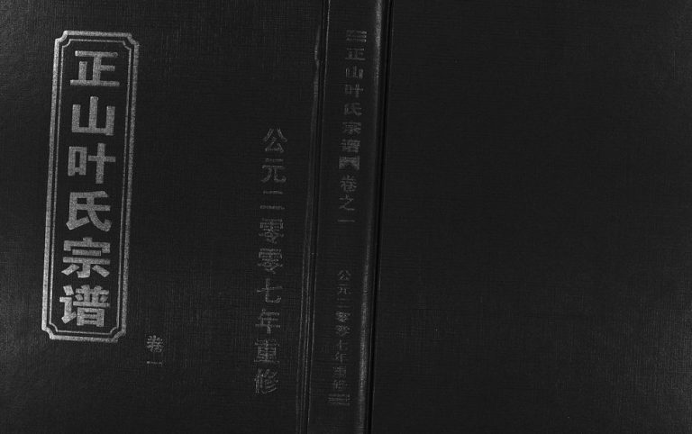 2007年重修正山叶氏宗谱[4卷]浙江东阳 义乌和睦堂叶姓电子版族谱下载