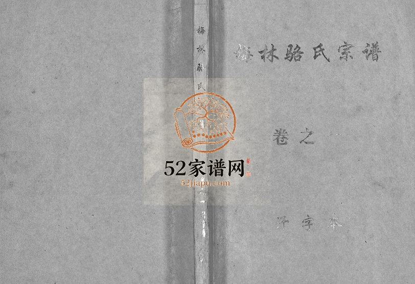 1995年修梅林骆氏宗谱[10卷]浙江义乌骆姓电子版族谱下载