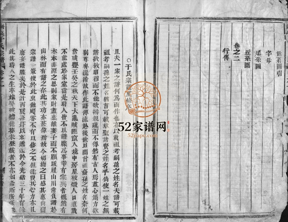 1887年重修梅溪于氏宗谱[2卷]浙江浦江于姓电子版族谱下载