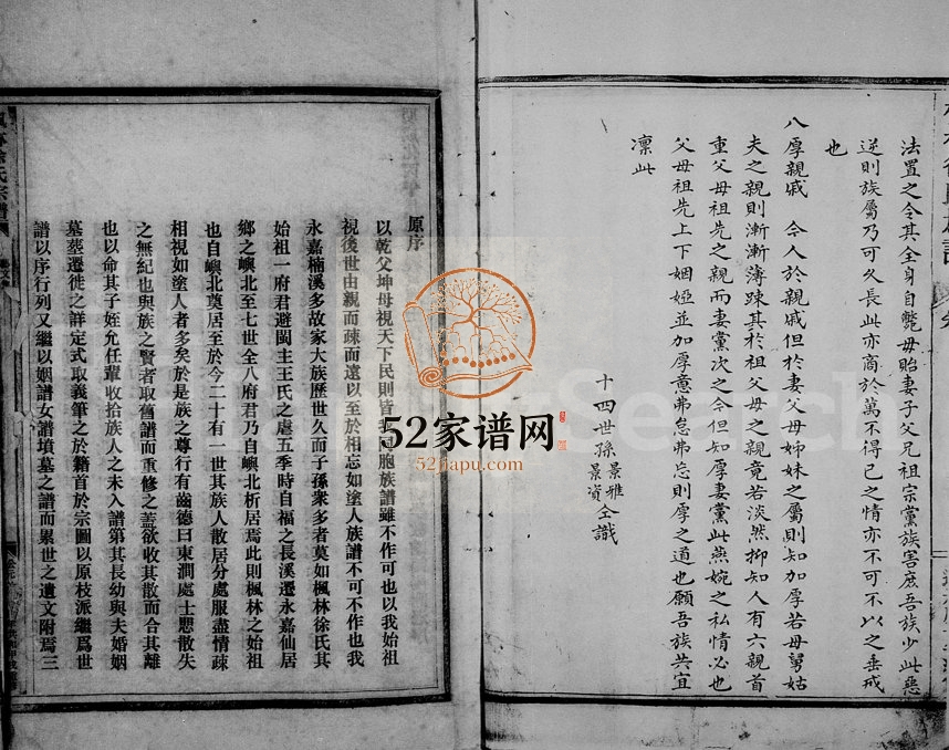 1994年重修枫林徐氏宗谱 浙江永嘉徐姓电子版族谱下载