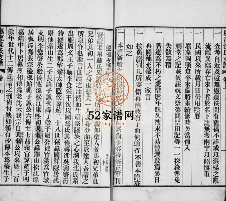 1925年修枫泾沈氏支谱[3卷]浙江嘉善 金山沈姓电子版族谱下载