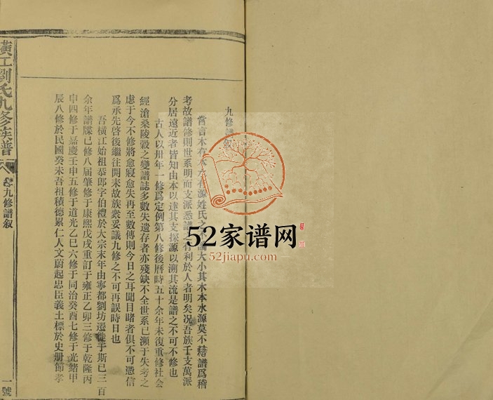 1994年横江刘氏九修族谱[总卷数不详]江西石城 安福 宁都 浙江 龙游等刘姓电子版家谱下载