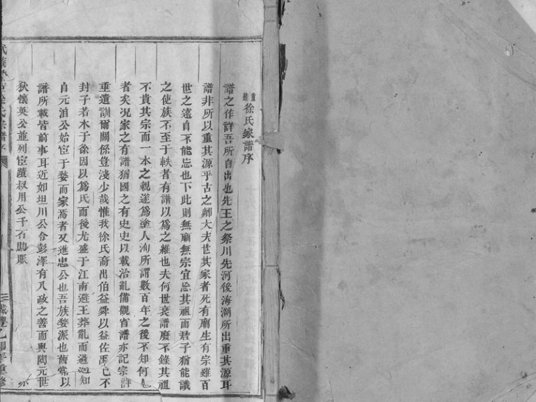 1855年修武义履坦徐氏宗谱[不分卷]浙江徐姓电子版族谱下载