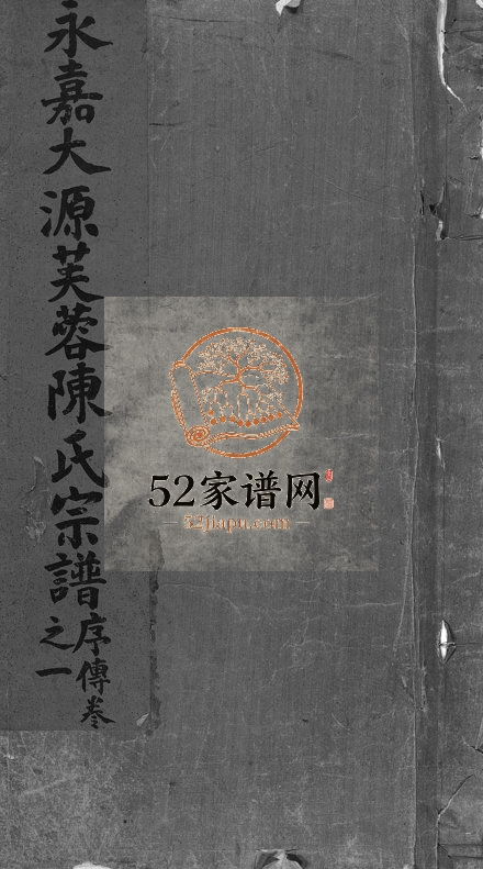 1926年重修永嘉大源芙蓉陈氏宗谱[序传1卷支图2卷行第7卷]浙江陈姓电子版族谱下载