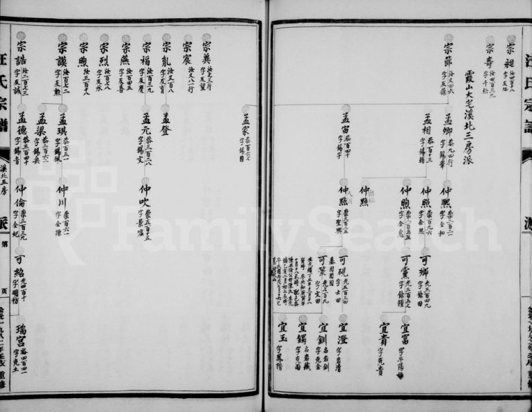1982年重修屿北霞山汪氏合族宗谱 浙江永嘉汪姓电子版族谱下载