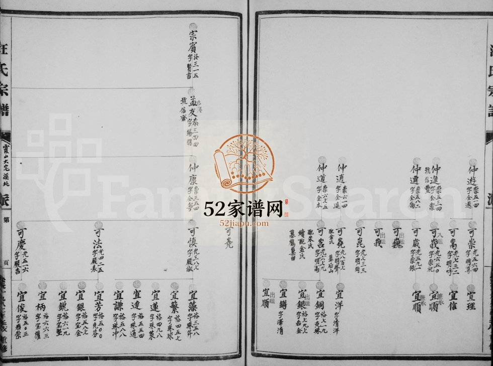 1982年重修屿北霞山汪氏合族宗谱 浙江永嘉汪姓电子版族谱下载