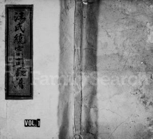 1760年续修汪氏统宗正脉谱[1卷]浙江常山 开化汪姓电子版族谱下载