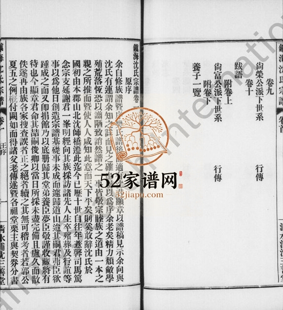 1937年修沈氏宗谱[10卷首1卷末2卷]浙江镇海沈三善堂沈姓电子版族谱下载