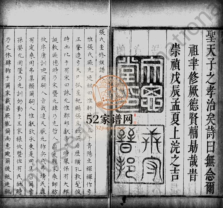 1628年浙江山阴白鱼潭张氏族谱[6卷]柯桥张姓电子版家谱下载