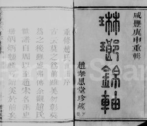 1860年修浚仪赵氏玉牒世谱[12卷]浙江萧山孝思堂赵姓电子版族谱下载