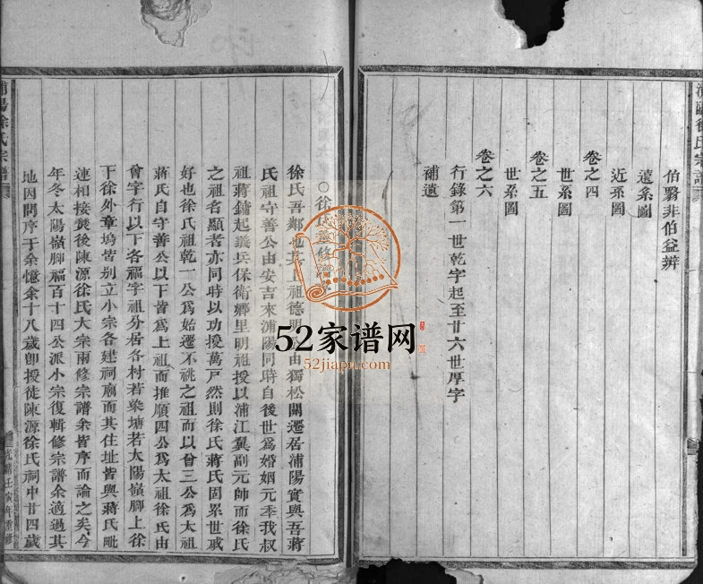 1902年修浦阳上徐徐氏宗谱[6卷]浙江浦江徐姓电子版族谱下载