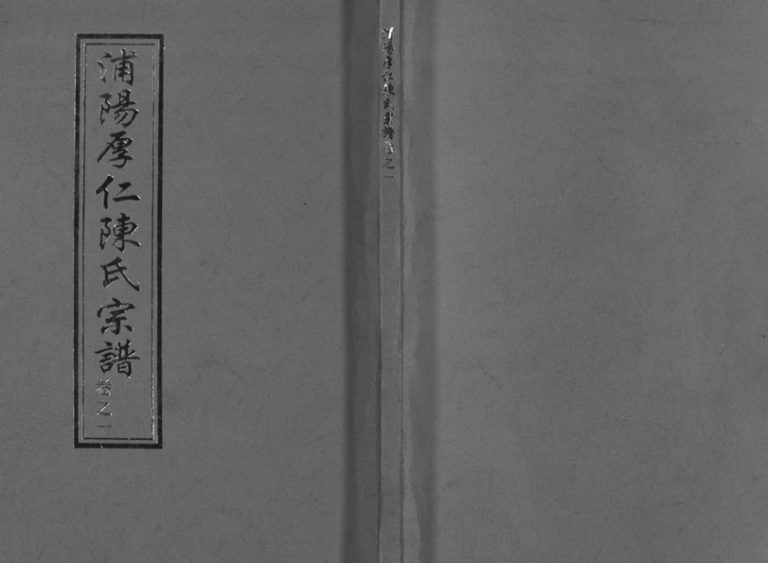 2007年十修浦阳厚仁陈氏宗谱[4卷]浙江浦江陈姓电子版族谱下载