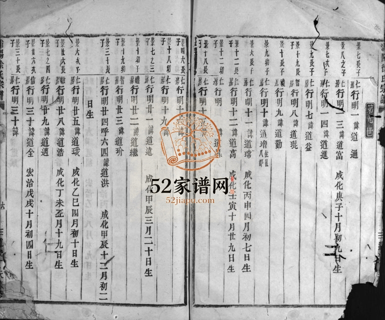 1847年重修浦阳徐氏宗谱[残卷]浙江浦江徐姓电子版族谱下载