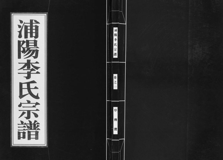 2004年二十二修浦阳李氏宗谱[9卷]浙江萧山李姓电子版族谱下载