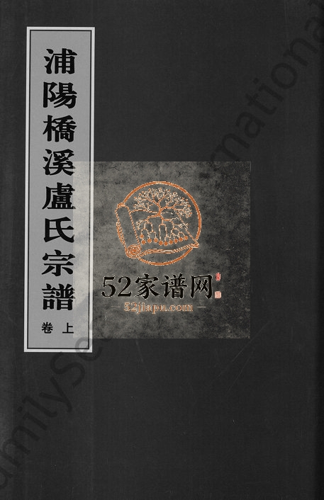 2004年重修浦阳桥溪卢氏宗谱[3卷]浙江浦江卢姓电子版族谱下载
