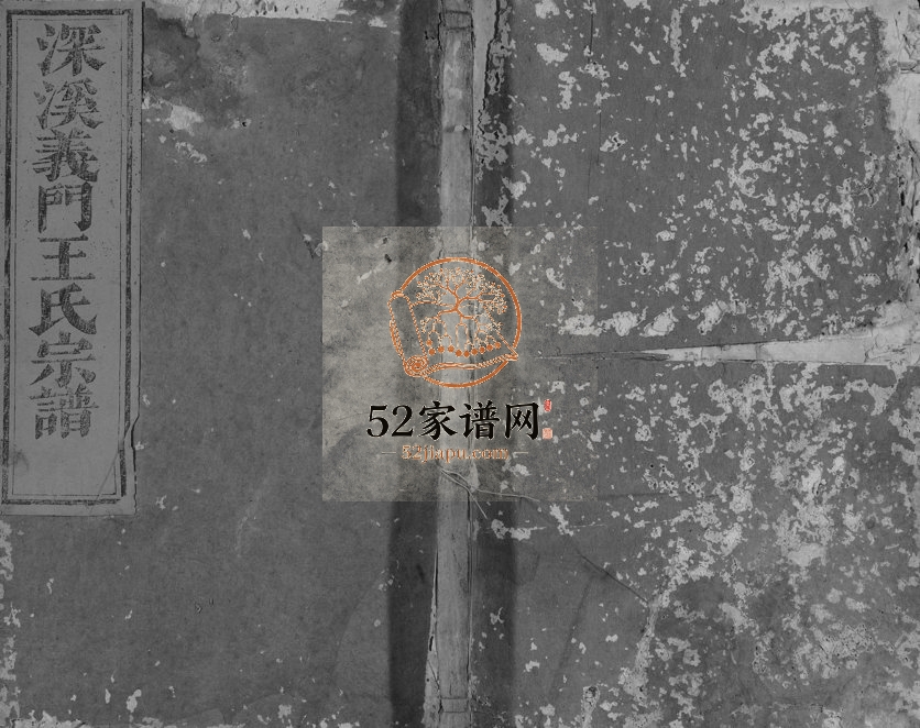 1895年修深溪义门王氏宗谱[残卷]浙江浦江 诸暨王姓电子版族谱下载