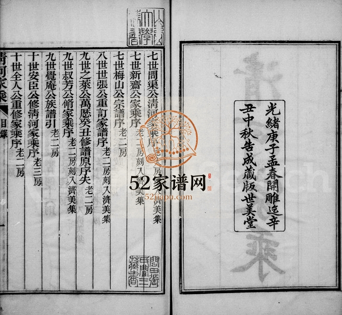 1901年修清河[张氏]家乘 浙江杭州张姓电子版族谱下载