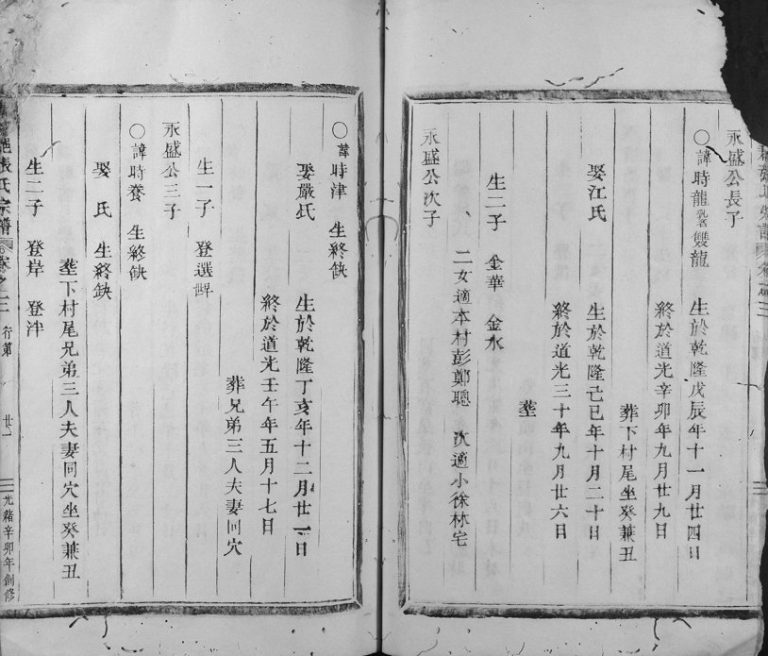 1891年初修清河郡张氏宗谱 浙江丽水张姓电子版族谱下载
