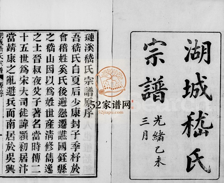 1885年修湖城嵇氏宗谱[10卷含卷首末]浙江湖州 江苏嵇姓电子版族谱下载