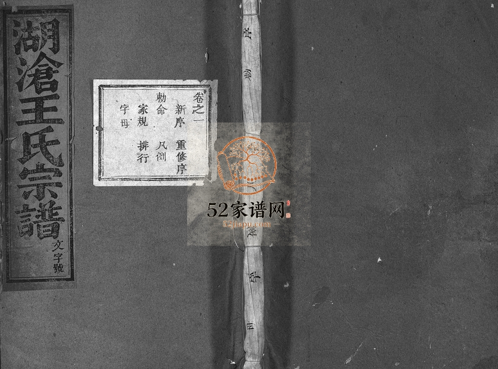 1947年重修湖沧王氏宗谱[22卷]浙江东阳王姓电子版族谱下载