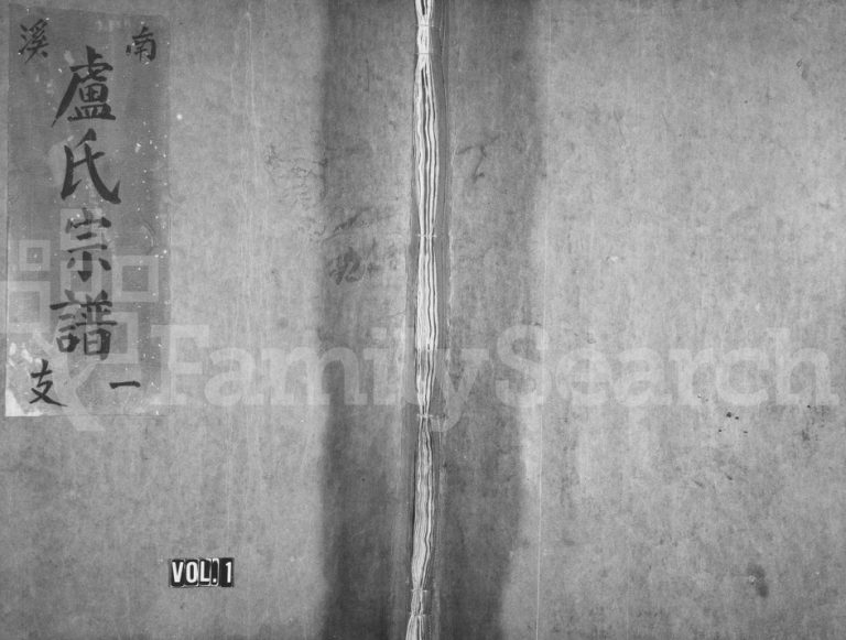 1985年修溪南卢氏宗谱 浙江永嘉卢姓电子版族谱下载