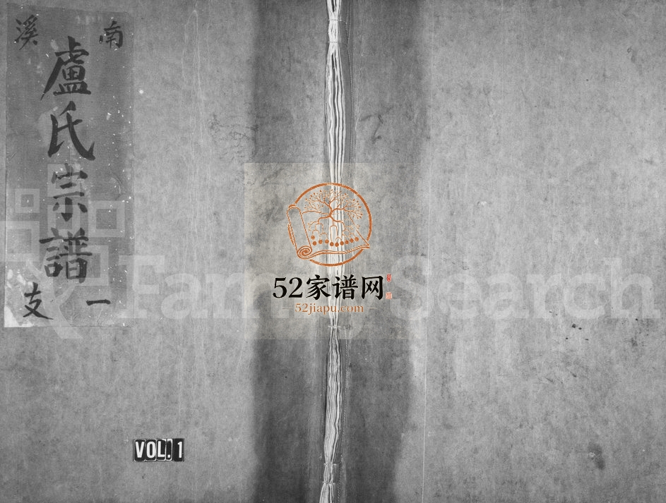 1985年修溪南卢氏宗谱 浙江永嘉卢姓电子版族谱下载