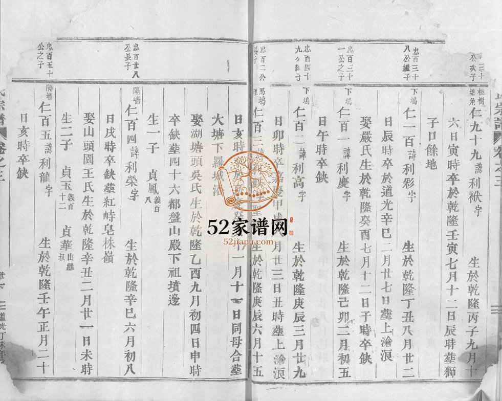 1847年修沧浪朱氏宗谱[残卷]浙江东阳朱姓电子版族谱下载
