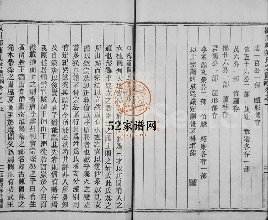 1943年修颍川郡陈氏宗谱[11卷]浙江安吉 丽水陈姓电子版族谱下载