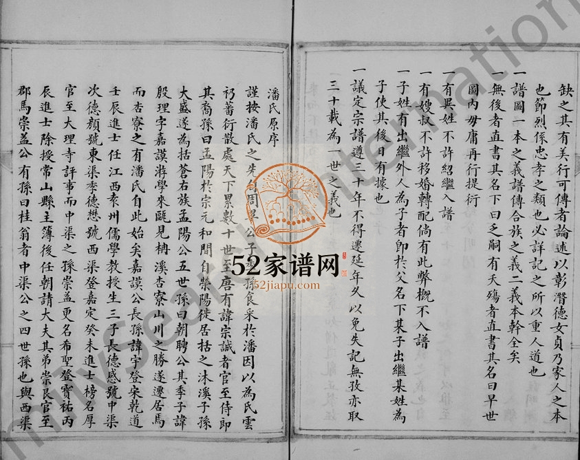 1888年修潘氏宗谱 浙江永嘉潘姓电子版族谱下载