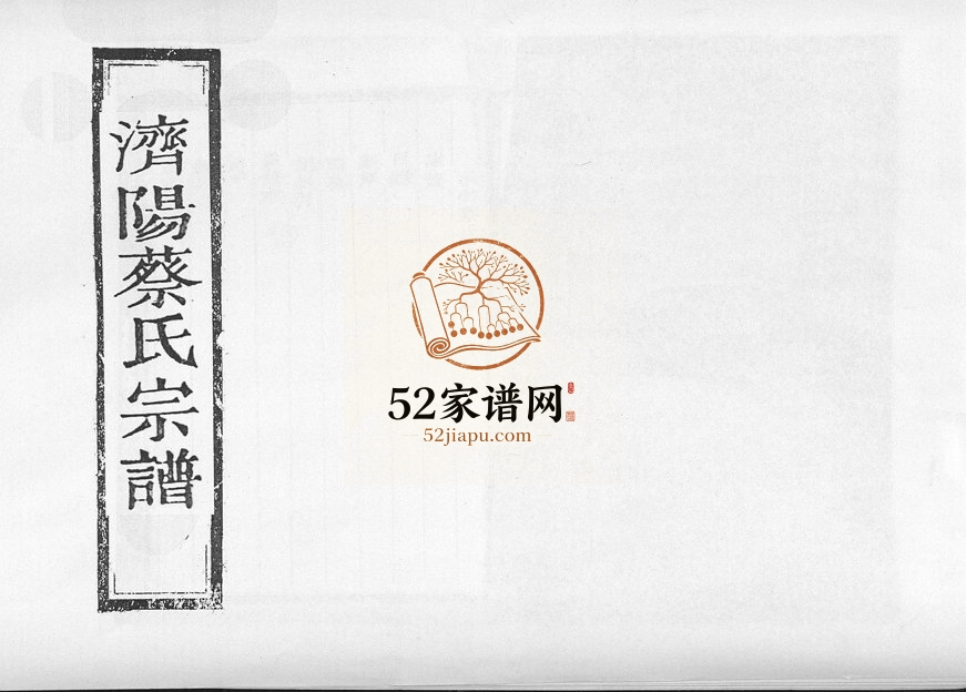 1908年修济阳蔡氏宗谱[不分卷]浙江松阳蔡姓电子版族谱下载