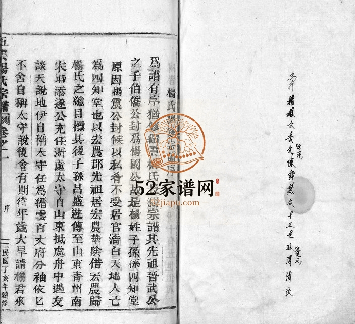 1947年续修澜川杨氏宗谱[4卷]浙江缙云杨姓电子版族谱下载