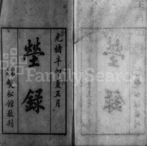 1891年修王氏茔录 浙江杭州王姓电子版族谱下载
