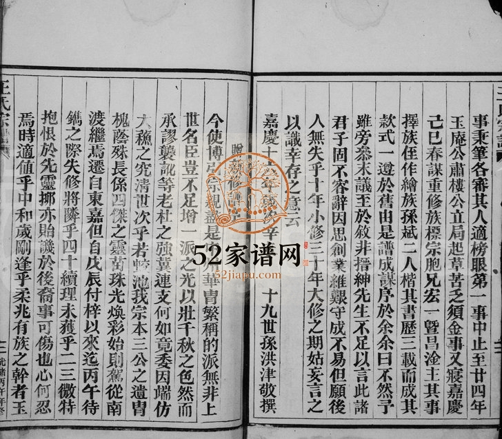 1906年重修王氏宗谱 浙江永嘉王姓电子版族谱下载