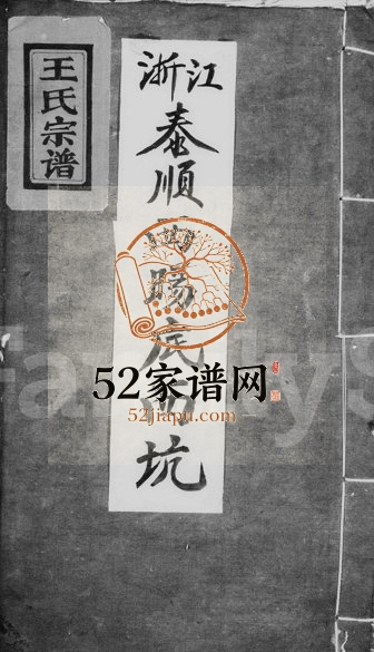 1897年修双峰王氏族谱[8卷]浙江泰顺王姓电子版族谱下载