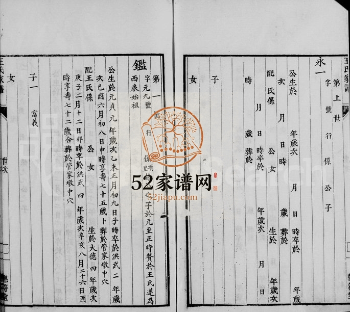 1890年修王氏家谱 浙江柯桥王姓电子版族谱下载