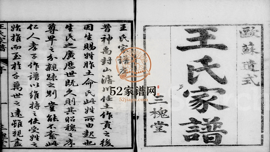 1847年十一修王氏家谱[4卷首1卷]浙江萧山 江苏三槐堂王姓电子版族谱下载