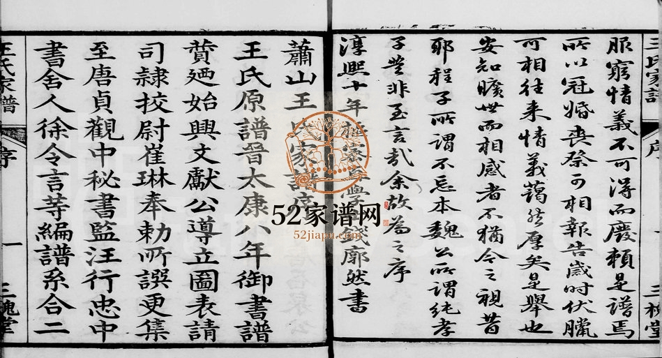 1847年十一修王氏家谱[4卷首1卷]浙江萧山 江苏三槐堂王姓电子版族谱下载
