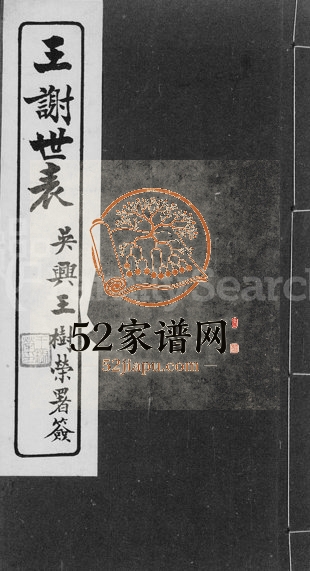 1934年修王谢世表 浙江吴兴王姓电子版族谱下载